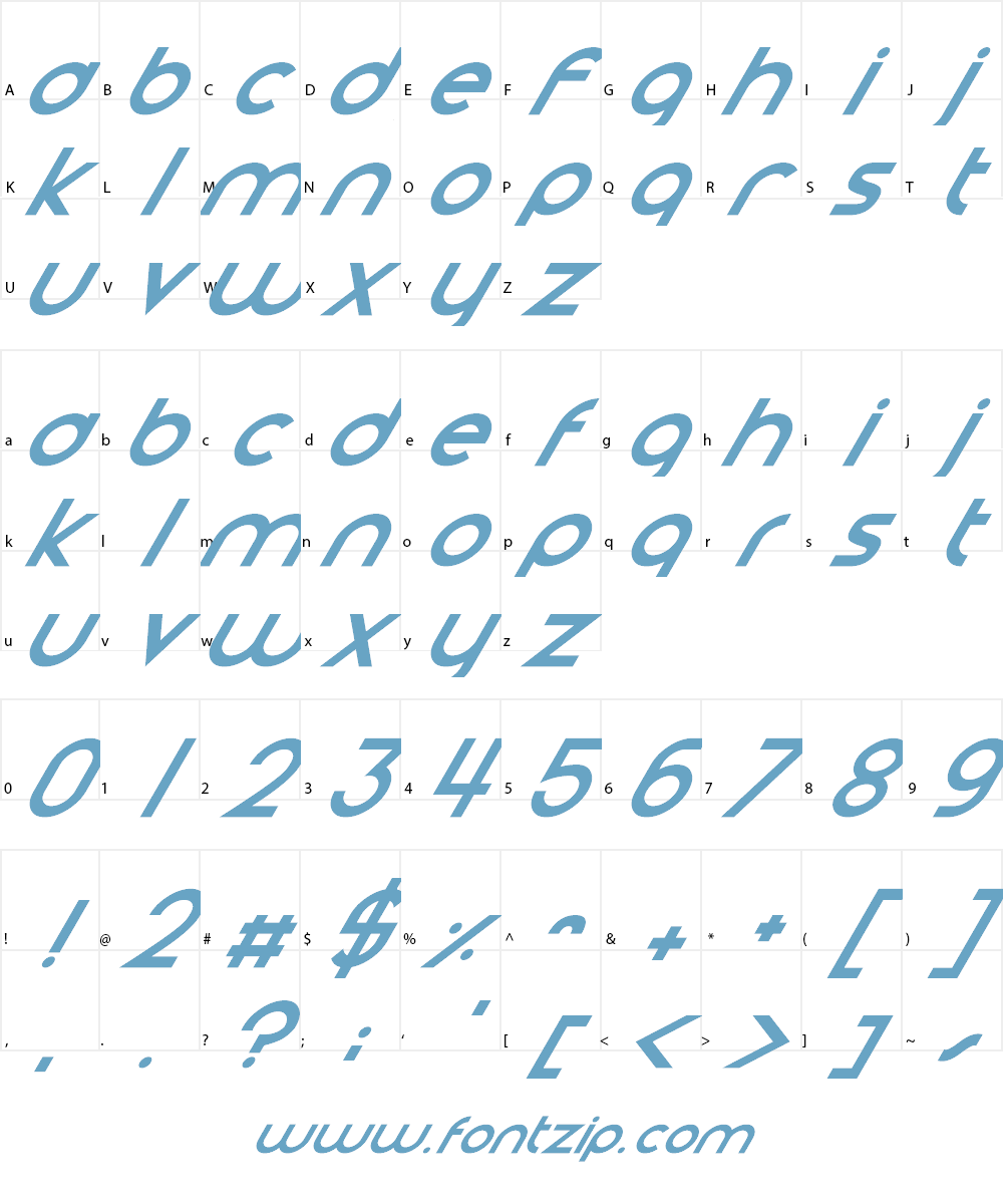 Smooth Circulars Font Character